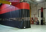 Фотография Шторы подвесные из ПВХ для автомоек, СТО, склада (цветные, прозрачные) из ткань ПВХ (PVC) ТаймТриал