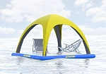 Фотография Надувная плавающая беседка для развлечений и отдыха на воде из ткань AIRDECK (DROP STITCH) ТаймТриал