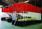 Фотография Шторы подвесные из ПВХ для автомоек, СТО, склада (цветные, прозрачные) из ткань ПВХ (PVC) ТаймТриал