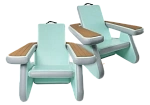 Фотография Надувной пляжный стул для отдыха из ткань AIRDECK (DROP STITCH) ТаймТриал