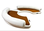 Фотография Надувной плот-платформа AirDeck с надувными баллонами для отдыха на воде "ОМЕГАС" из ткань AIRDECK (DROP STITCH) ТаймТриал