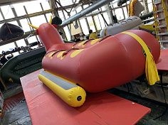 Фотография "РАФТ БЫК-ДАБЛ"- надувной буксируемый зимний, водный аттракцион дубль-банан из ткань ПВХ (PVC) ТаймТриал
