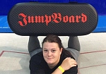 Фотография "JUMP BOARD" - надувной сноуборд, тренировочная доска для батута из ткань AIRDECK (DROP STITCH) ТаймТриал