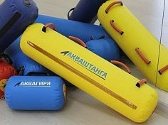 Фотография "АКВАШТАНГА" - спортивная надувная водоналивная штанга из ПВХ из ткань ПВХ (PVC) ТаймТриал