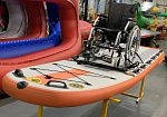 Фотография "SUP-ИНКЛЮЗИВ" - надувная САП доска (сапборд) с веслом для людей с ограниченными возможностями (инвалидов) из ткань AIRDECK (DROP STITCH) ТаймТриал