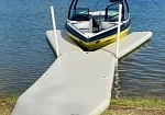 Фотография Надувной Y-причал для катера из ткань AIRDECK (DROP STITCH) ТаймТриал