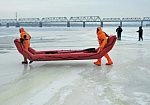 Фотография Многофункциональная надувная спасательная лодка ПВХ для МЧС для спасения на воде, льду из ткань ПВХ (PVC) ТаймТриал