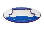 Фотография "HAPPYCHILL" - надувная круглая платформа с сеткой для отдыха на воде из ткань AIRDECK (DROP STITCH) ТаймТриал