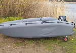Фотография "GROM EVO-350" - модифицированная пневмокаркасная моторная лодка ПВХ с надувным дном НДНД из ткань ПВХ (PVC) ткань ТПУ (TPU) 420D ткань ТПУ (TPU) 840D ТаймТриал