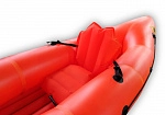 Фотография "С-42ТПУ" - надувное сиденье с спинкой из ТПУ для байдарок, каяков, пакрафтов из ткань ТПУ (TPU) 210D ТаймТриал