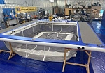 Фотография Надувной плавучий бассейн с защитной сеткой от медуз, акул для яхты, открытой воды из ткань AIRDECK (DROP STITCH) ТаймТриал