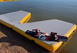 Фотография Надувная платформа (пирс) для катера, гидроцикла из ткань AIRDECK (DROP STITCH) ТаймТриал