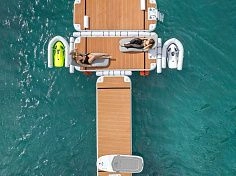 Фотография Надувная Аэроплатформа для отдыха на воде и обслуживания Яхт из ткань AIRDECK (DROP STITCH) ТаймТриал
