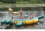 Фотография "ЧЕРЕПАХА" - водный надувной гидро-батут для развлечений, отдыха на воде из ткань ПВХ (PVC) ТаймТриал