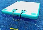 Фотография Надувная SUP платформа для отдыха для бассейна, пляжа, океана из ткань AIRDECK (DROP STITCH) ТаймТриал