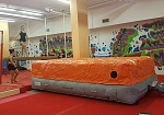 Фотография Надувная подушка «AIRJUMP» для гимнастики из ткань ПВХ (PVC) ТаймТриал