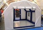 Фотография Подъемная бескаркасная дверь-штора для пневмокаркасной палатки из ткань ПВХ (PVC) ТаймТриал