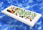 Фотография Надувной мобильный стол для Бассейна, кейтеринга, мероприятий (портативный холодильник для льда) из ткань ПВХ (PVC) ткань ТПУ (TPU) 210D ТаймТриал