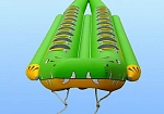 Фотография "АЛЛИГАТОР-ДАБЛ" - буксируемый аттракцион надувной двойной дубль-банан. Водный, зимний из ткань ПВХ (PVC) ТаймТриал