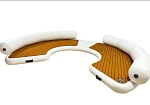 Фотография Надувной плот-платформа AirDeck с надувными баллонами для отдыха на воде "ОМЕГАС" из ткань AIRDECK (DROP STITCH) ТаймТриал