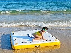 Фотография Надувной SUP плот-платформа из AirDeck для отдыха на воде из ткань AIRDECK (DROP STITCH) ТаймТриал