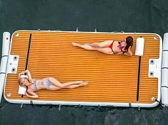 Фотография Надувная плавающая платформа с ЭВА покрытием из ткань AIRDECK (DROP STITCH) ТаймТриал