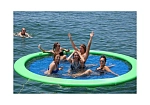 Фотография "PARTYCHILL" - надувная круглая платформа с сеткой для отдыха на воде из ткань AIRDECK (DROP STITCH) ТаймТриал