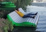 Фотография Надувной плавающий шезлонг - лежак для развлечений на воде из ткань ПВХ (PVC) ТаймТриал