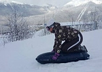 Фотография "ТУРБОСАНКИ" - зимние надувные бескамерные сани для катания с гор. Фрирайд из ткань ПВХ (PVC) ТаймТриал