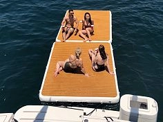 Фотография Надувная плавающая платформа с ЭВА покрытием из ткань AIRDECK (DROP STITCH) ТаймТриал