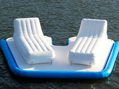 Фотография Надувная платформа для отдыха на воде "Остров для двоих" из ткань AIRDECK (DROP STITCH) ТаймТриал