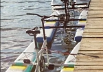 Фотография "ВОДОСИПЕД"- водный велосипед (катамаран) на надувных поплавках с винтом из ткань AIRDECK (DROP STITCH) ТаймТриал