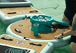 Фотография Надувной лежак для плавающего лаунж-бара для отдыха на воде из ткань AIRDECK (DROP STITCH) ТаймТриал