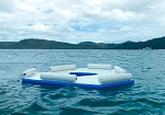 Фотография Надувная платформа для отдыха на воде "Свой остров" из ткань AIRDECK (DROP STITCH) ТаймТриал