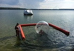 Фотография «АКВАЗОРБ» - аттракцион водный шар прозрачный надувной из ТПУ из пленка ТПУ (TPU) 0,7 мм ТаймТриал