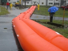Фотография Эластичная водоналивная защитная дамба из ПВХ из ткань ПВХ (PVC) ТаймТриал