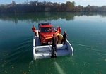 Фотография Мобильный надувной паром для переправы автомобиля, техники через водоёмы из ткань AIRDECK (DROP STITCH) ТаймТриал