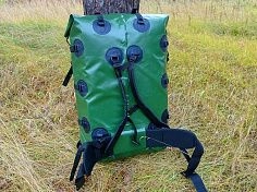 Фотография Герморюкзак (драйбег) 30, 40, 60, 80, 100, 120 литров - водонепроницаемый рюкзак из ПВХ для сплава, рыбалки из ткань ПВХ (PVC) ТаймТриал