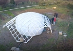Фотография Надувная полусферическая опалубка для строительства из ткань ПВХ (PVC) ТаймТриал