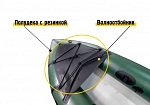 Фотография Носовая полудека с резинкой и волноотбойником для пакрафтов из ткань ПВХ (PVC) ТаймТриал