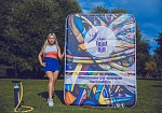 Фотография Двухсторонняя надувная стенка для тренировок большого тенниса «AceWall2» из ткань AIRDECK (DROP STITCH) ТаймТриал