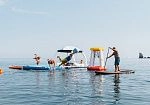 Фотография Надувная беседка для отдыха на воде - Комбо из ткань AIRDECK (DROP STITCH) ТаймТриал