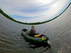 Фотография "ФИШКАЯК EVO" - надувная рыболовная байдарка из ПВХ или ТПУ для рыбалки из ткань ПВХ (PVC) ТаймТриал