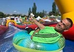 Фотография Надувная водная Турбо Горка «Экстрим» из ткань ПВХ (PVC) ТаймТриал