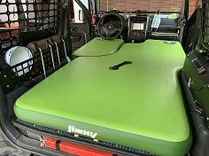 Фотография Надувной матрас, кровать из Airdeck в салон, багажник автомобиля Митсубиси Паджеро Спорт 2 из ткань AIRDECK (DROP STITCH) ТаймТриал