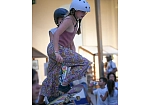 Фотография Надувная мобильная короткая рампа для катания на скейтборде из ПВХ (PVC) ТаймТриал