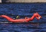 Фотография "ДРАКОН-700" - надувная моторная лодка моторафт-аттракцион из ПВХ с надувным дном НДНД из ПВХ (PVC) ТПУ (TPU) 840D ТаймТриал