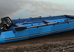 Фотография "УРАН-550Ф" - надувная моторная лодка Кабот с фальшбортом ПВХ с транцем под мотор, с надувным дном НДВД из ПВХ (PVC) ТаймТриал