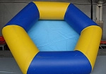 Фотография Надувной многоугольный  с надувным бортом бассейн для детей, взрослых из ПВХ (PVC) ТаймТриал