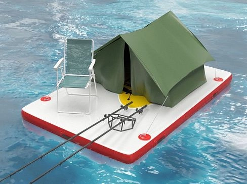 Надувной SUP плот, рыболовная платформа AirDeck для рыбалки, отдыха